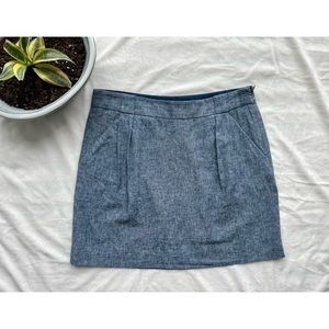 🛍 The Limited A-line Chambray Skirt